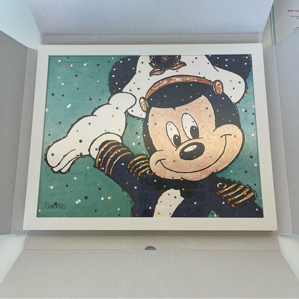 Framed Captain Mickey Mouse Painting